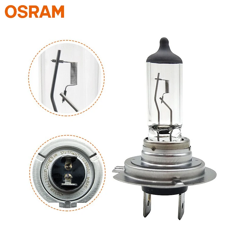 OSRAM Super Bright H7 12V55W 3200K 64210SUP + 30% jasność oryginalna linia żarówka standardowy reflektor OEM jakość wykonana w niemczech 1X