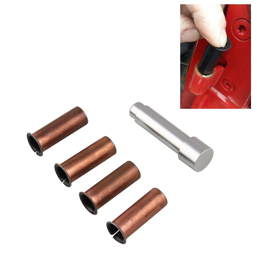 5Pcs/Set Auto Car Door Hinge Bushing Pin Liners for Jeep Wrangler CJ 7 CJ5 JKU 2007-2018 Door Repair Parts