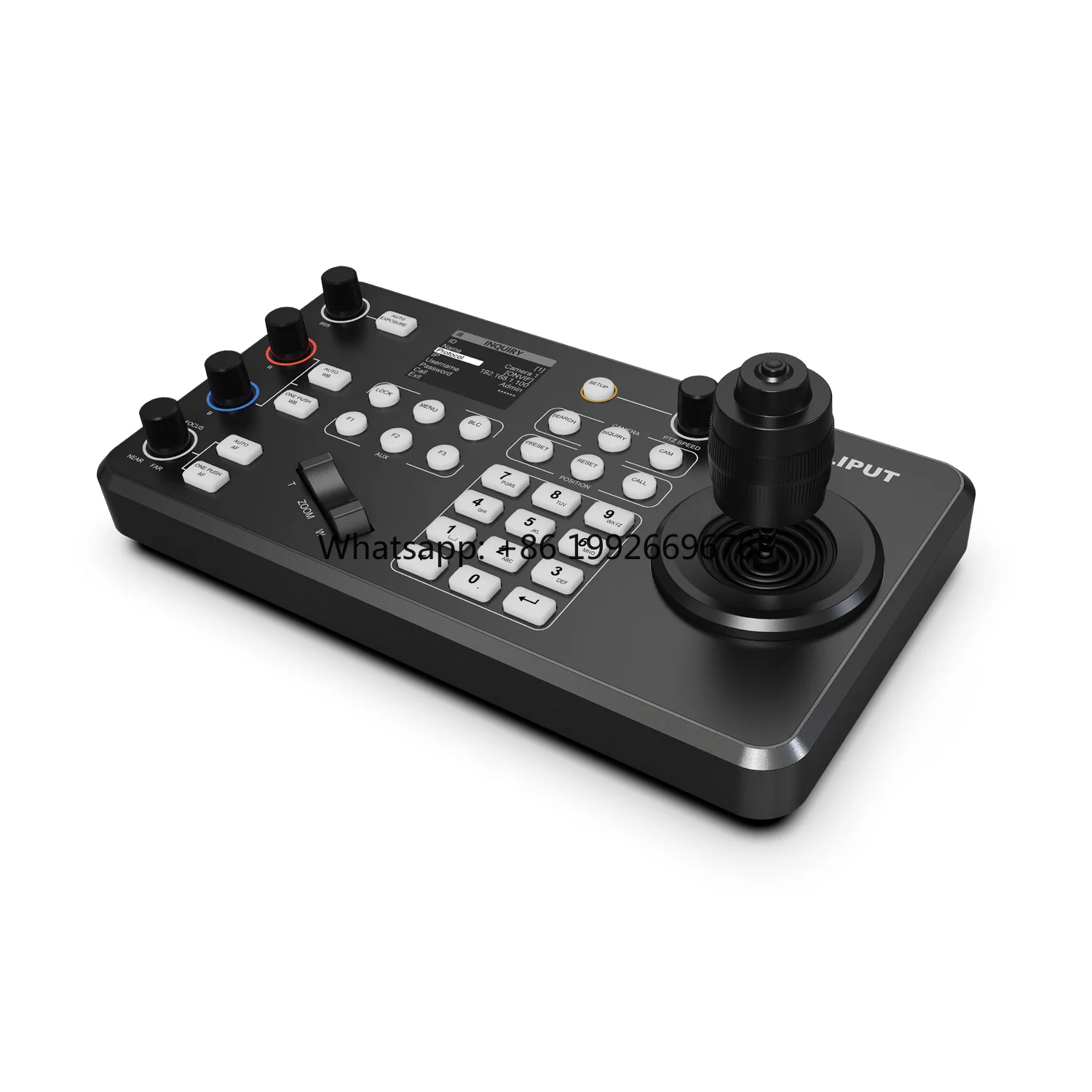 

Video Conference Controller PELCO-D/P/VISCA PTZ Joystick Keyboard Controller for Video System LCD Display factory