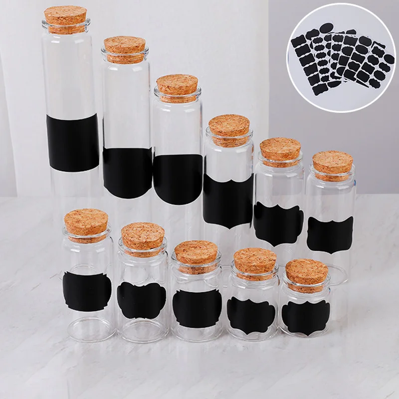 1pc Jars Labels Erasable Blackboard Stickers Kitchen Spice Label Sticker Home Jars Bottles Tags Labels Marker Adhesive Sticker