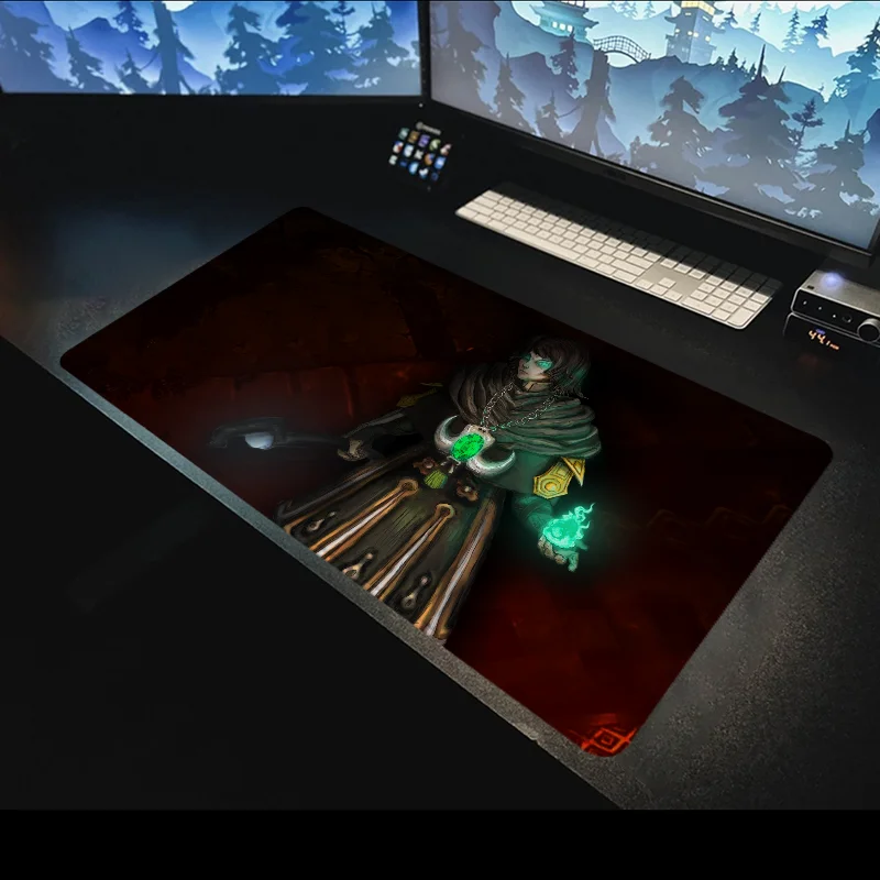 Necromancer Large Mouse Pad Anime Computer Accessories Mousepad Gamer Deskmat Game Mats Gaming Desk Mat Mause Office Pads Pc Xxl