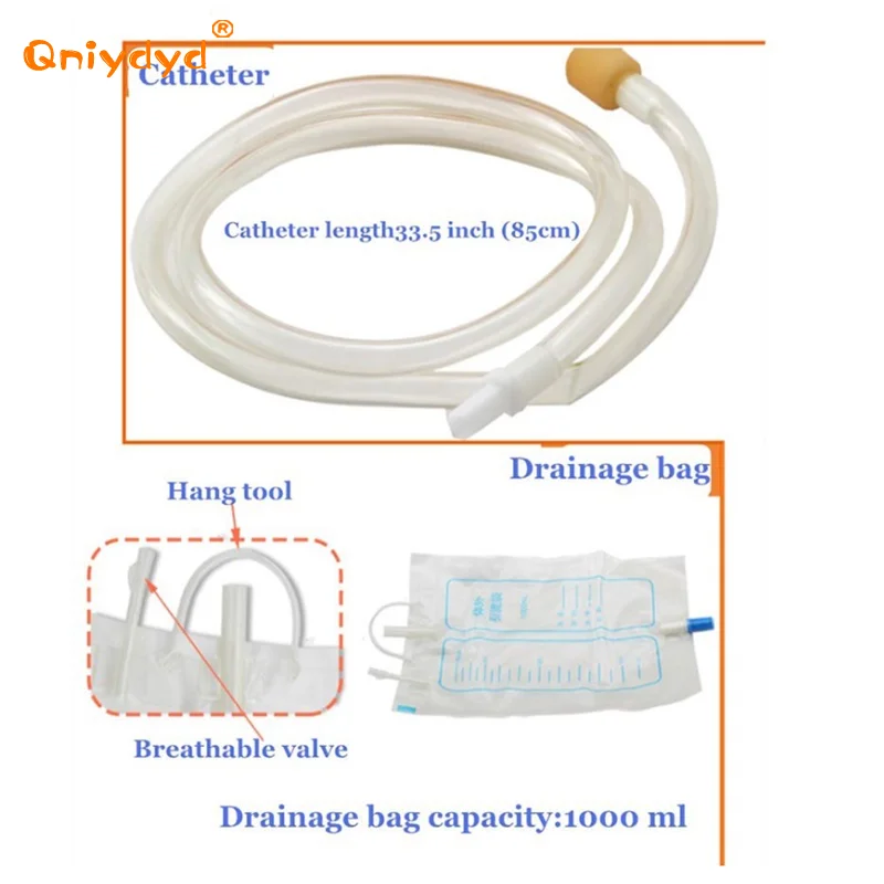 Portable Urinal Collector Soft and Removable With 1000ml Drainage Bag for Male and Female Bedridden Incontinent Patients