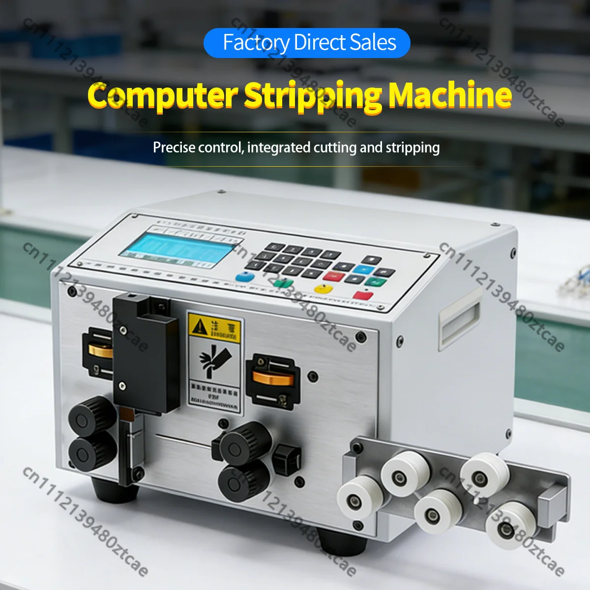 0.1-4mm² Automatic Cable Stripping Machine Electric Single Double Core Wire Peeling Cutting Stripper Tool