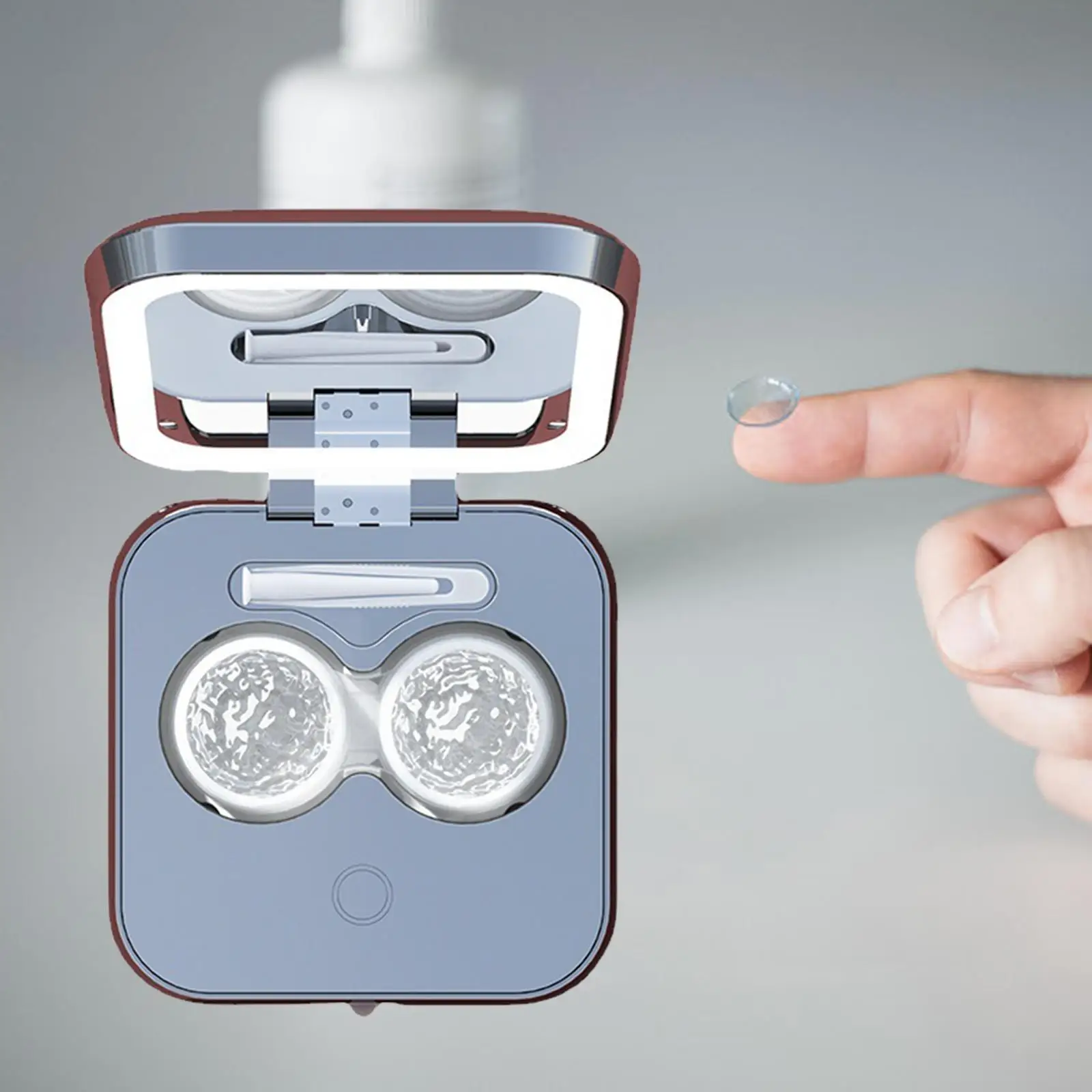 Contact Lens Ultrasonic Cleaning Machine Eye Contact Lens Case USB Rechargeable