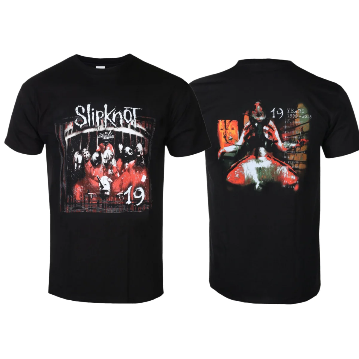 Slipknot Debut Album Pattern Printed T-Shirt Unisex 100% Cotton Tee, Nu Metal Band Street Casual Retro Style Top