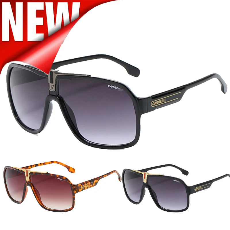 패셔너블한 클래식 초대형 선글라스, 럭셔리 브랜드 여성 선글라스, 스퀘어 레트로 남성 하이 퀄리티 안경 