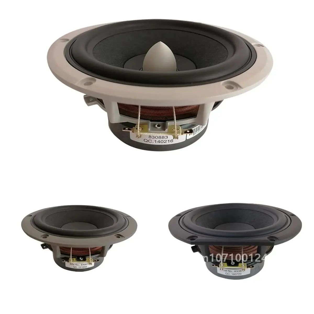 1 Pieces Original Peerless P830875/P830883 6.5'' Midwoofer Speaker Driver White Casting Aluminum Chassis 8ohm/70W RMS D180mm