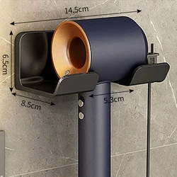 Bathroom Shelf Dryer Cradle Wall Shelves Hair Dryer Holder Shower Hairdryer Organizer Box Toilet Blower Holder Shelf Bathroom