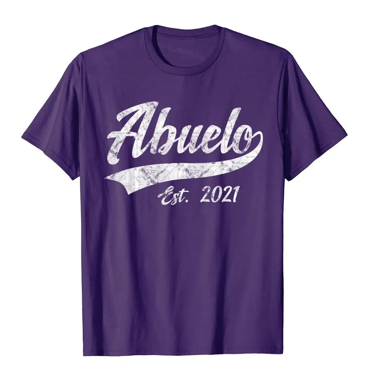 Mens Vintage Abuelo Grandpa Est. 2021 New Grandfather T-Shirt Cotton T Shirt For Men Normal T Shirt Prevalent Holiday