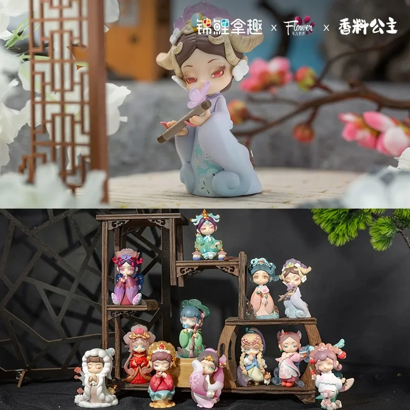 Gewürz prinzessin Blumen sprache Legende von Zhen Huan Serie Blind Box Spielzeug Puppe Anime Figur Desktop Ornamente Geschenks ammlung