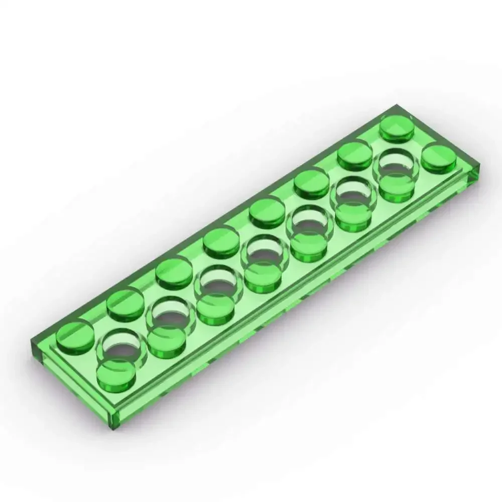 MOC 10PCS Part Bricks 3738 Place 2x8 With 7 Holes Building Blocks Board House Castle Particle Educational Toy Birthday Kids Gift