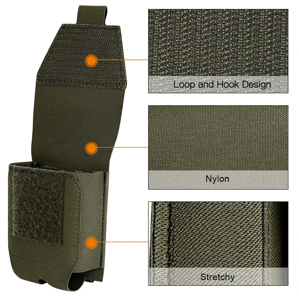 KRYDEX 500D Tactical Handcuff Pouch Low Profile Cuff Holster Case Waist Handcuffs Bag For Duty Belt Vest Law Enforcement