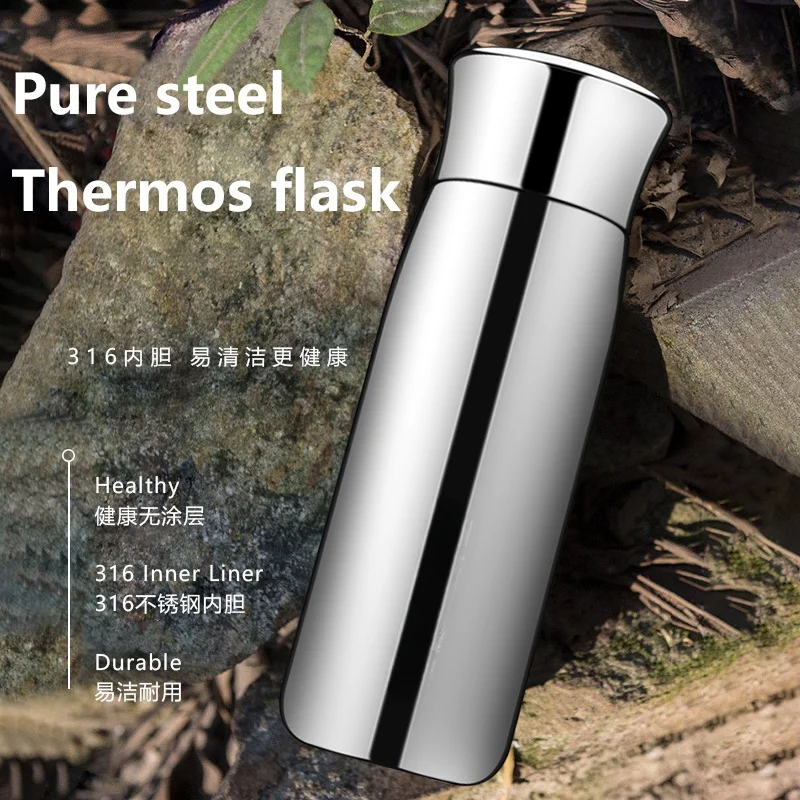 Large Capacity 316 Stainless Steel Insulation Cup Business Car High-end Cups Thermos Bottle
