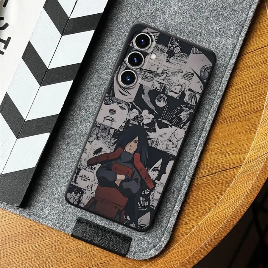 Uchiha Madara كول الأسود لينة غطاء الهاتف حقيبة لهاتف سامسونج غالاكسي A24 A55 A22 A52 A41 A26 A72 A25 A71 A51 A73 A32 A35 A36 A23 #2