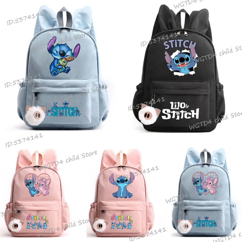 

School Bags for Teenage Girls Boys Cute Stitch Backpack Student Teenager Children Birthday Gift Backpacks Fashion Travel Bags