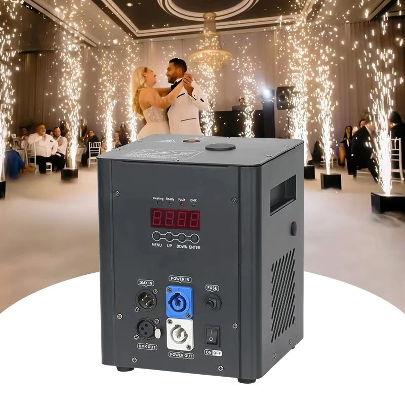 450W DMX Remote Control Fountain Sparkler Cold Spark Machine for Stage Wedding Show Bar Events