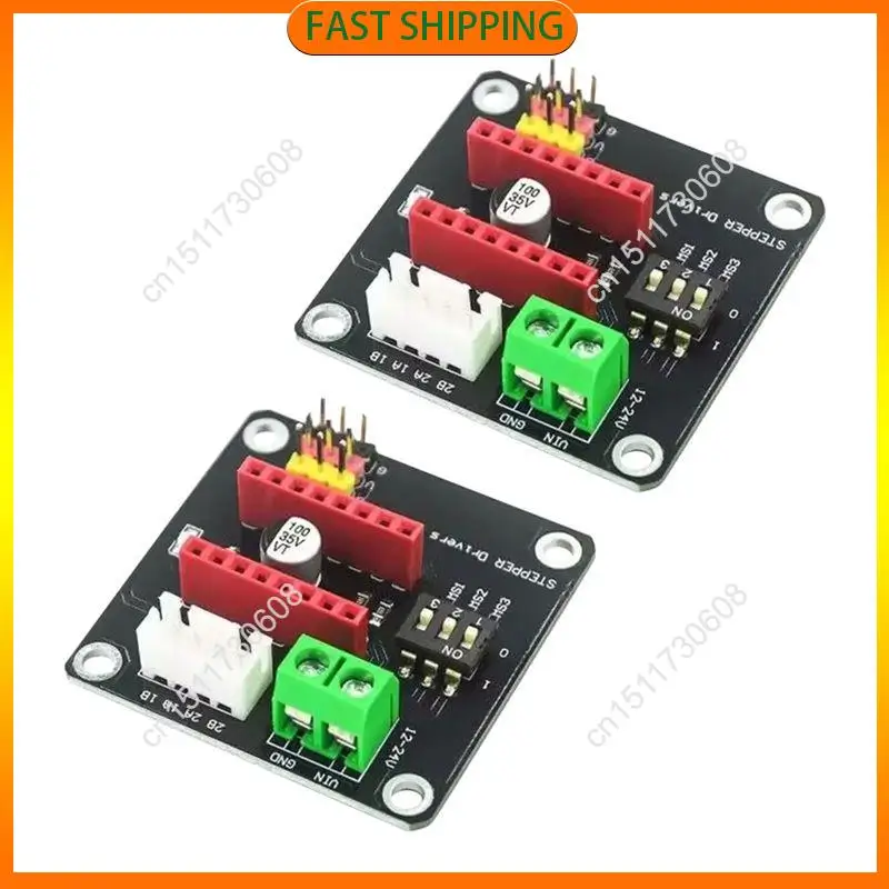 

Купите сейчас 2 шт. DRV8825 A4988 3D-принтер 42 Драйвер шагового двигателя Модуль расширения контроллера для Arduin R3 Ramps1.4 Драйвер двигателя постоянного тока