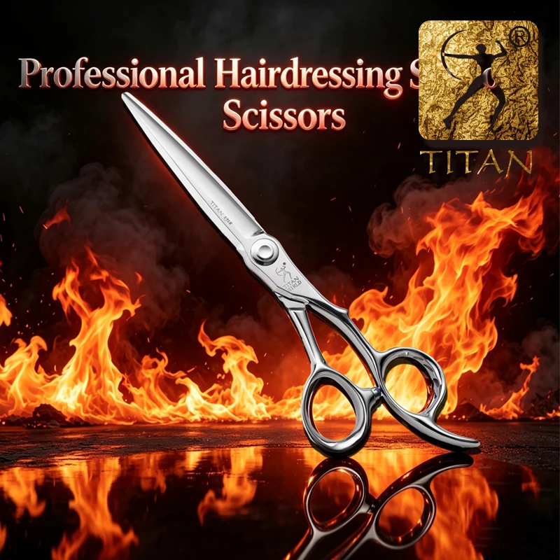 Titan Barber Hair M390 Steel Professional Hair Clippers Scissors for Stylists And Barbers