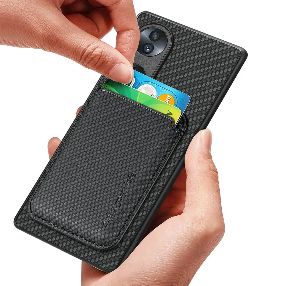 Magnetic 2IN1 Detachable Leather Case for OPPO A80 A79 A98 A78 A58 A38 A18 A17 K A 18 38 58 78 79 80 98 5G 4G Card Cover Magsafe