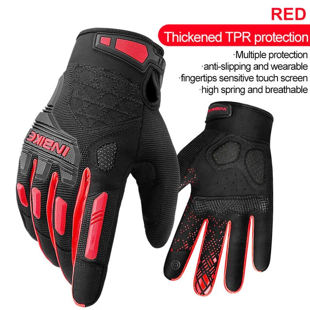 INBIKE MTB-Fahrradhandschuhe für Herren, Touchscreen-fähig, Sport-Handschuhe für Mountainbike, Motorrad, Outdoor-Radfahren, Fahrradzubehör