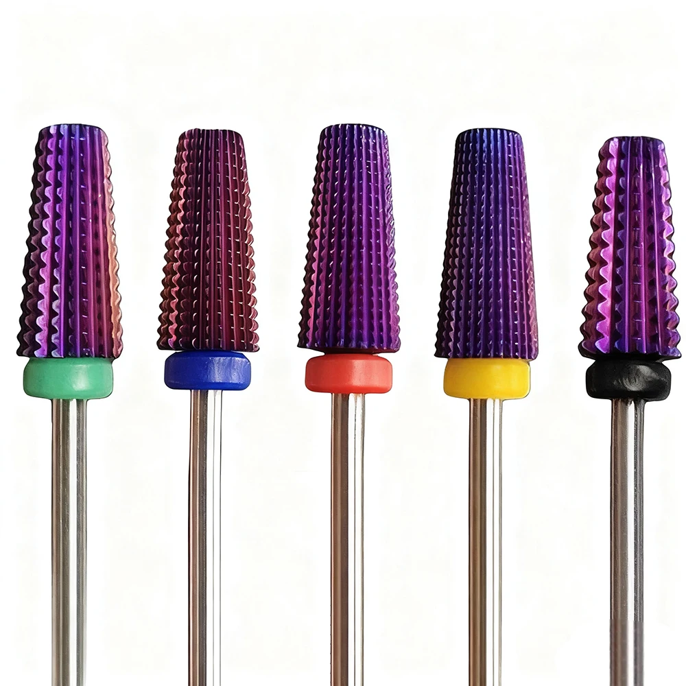 Foret à ongles pour enlever le vernis à ongles en gel acrylique/cuticules, tige de 3/32 pouces adaptée aux outils de pédicure et de manucure 1 pièce