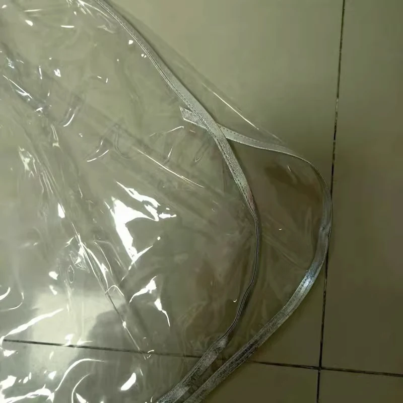 Sexy Paar transparente PVC-Boxershorts mit umwickelten Kanten, abgerundet, weich, glatt, geräuschlos, ABDL-Kunststoffhose, auslaufsichere Windelhöschen