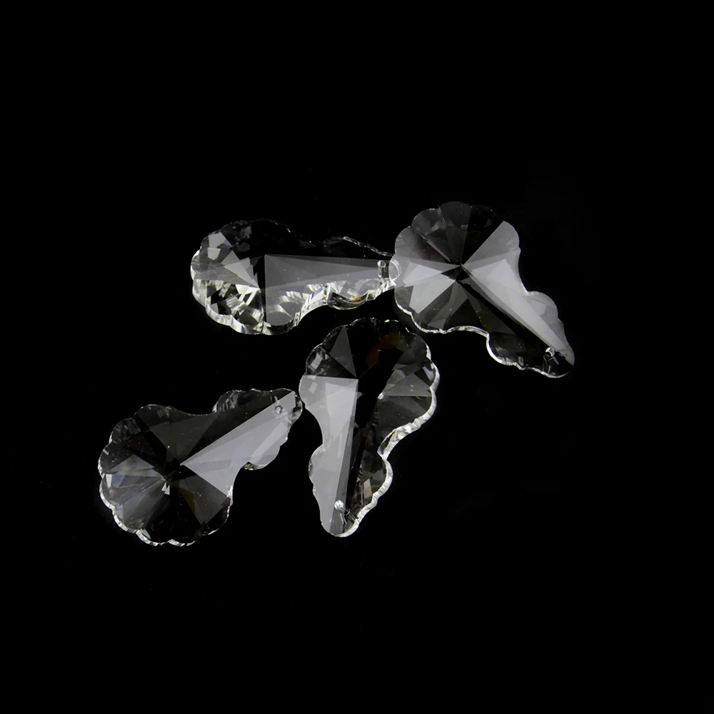 

100pcs 50mm Transparent Crystal Chandelier Pendants Glass Prism Home Wedding Lighting Parts Garland Decoration Suncatcher DIY