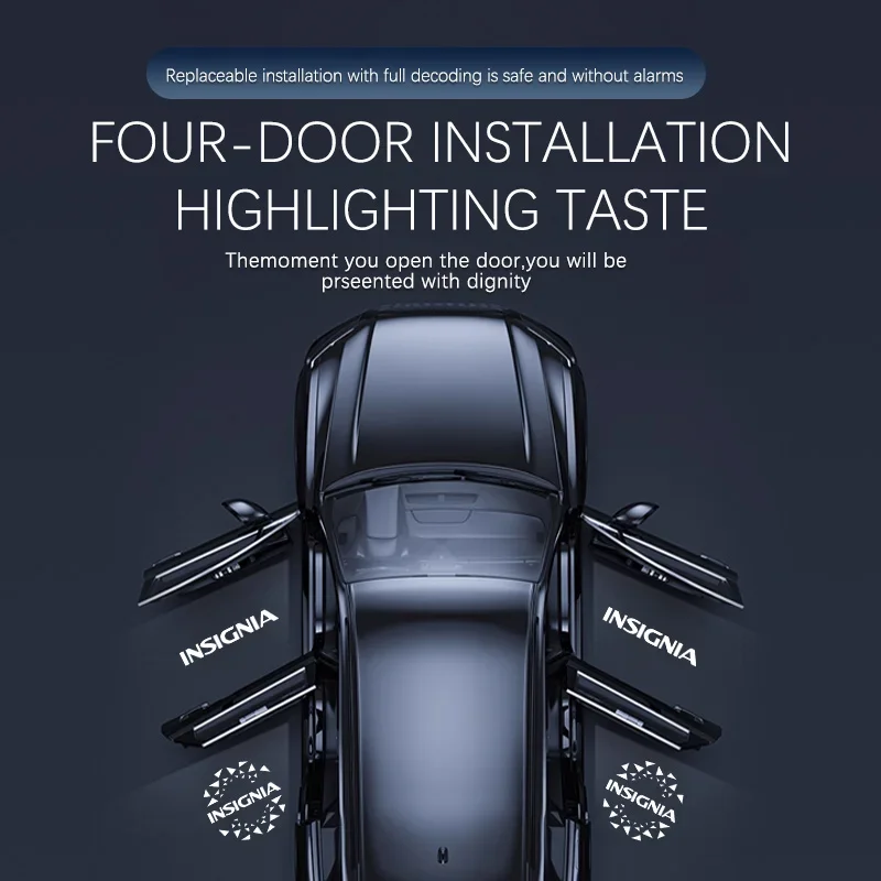 Led Car Door Logo Light HD Laser Welcome Courtesy Lamps For Opel Insignia 2009-2018 2017 2010 2016 2011 Insignia Accessories