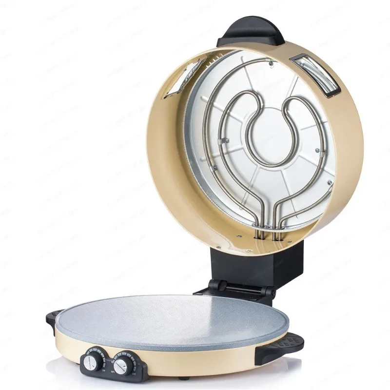 Household Multi-Cook Grill, Electric Pizza & Arabic Bread Maker for Steak, Flatbread & Pizza Baking