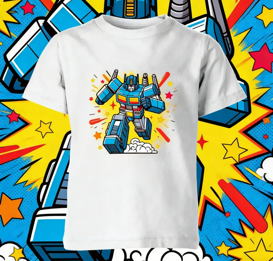 

2025-26 Summer Transformers Autobots Graphic 100% Cotton Print Hasbro Brand Children Unisex T-shirt Breathable Casual Loose Y2k.