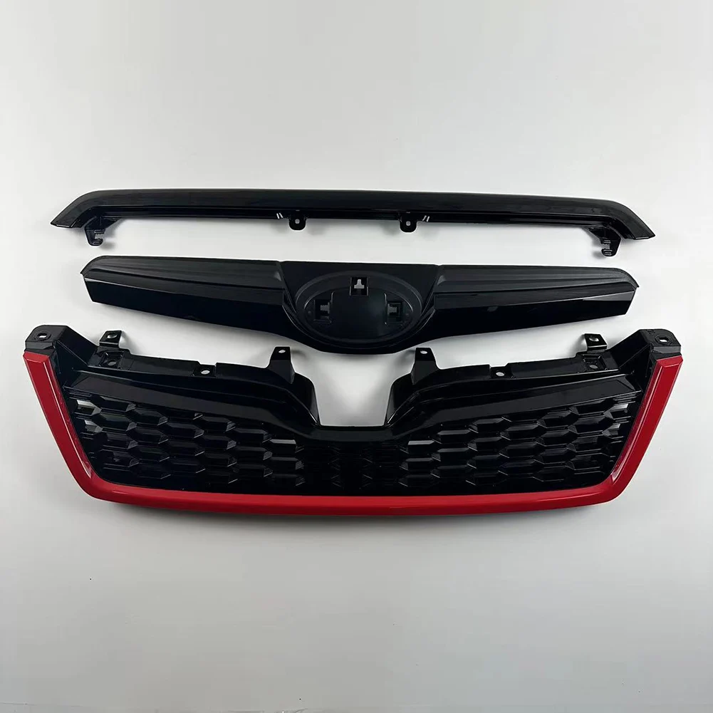 Auto Parts For subaru forester 2013-2018 Front Bumper Grille Mesh Engine Cover Upper Bumper Grille Racing Grille Body Kit