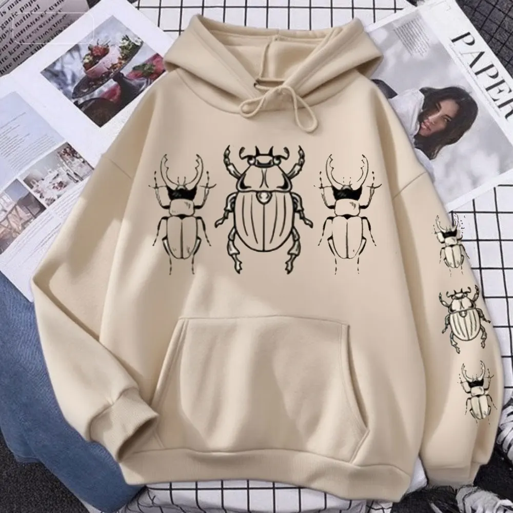 Bug amante presente vintage besouro moletom com capuz amante de insetos moletom feminino pulôver natureza ilustração moletom com capuz roupas de entomologia