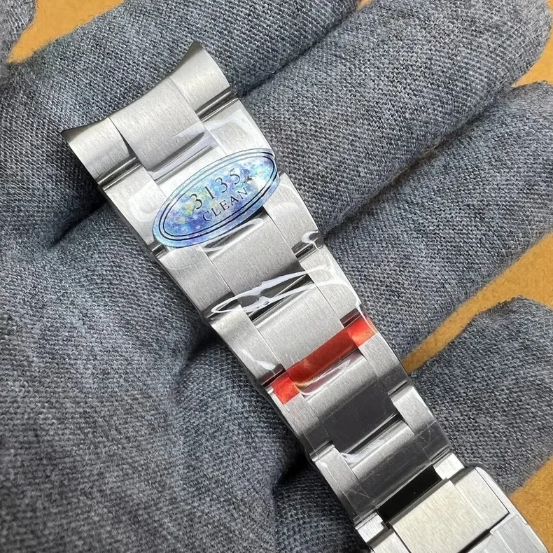 حزام ساعة نظيف 904L من الفولاذ المقاوم للصدأ مقاس 20 مم للاستبدال في الغواصة 116610   انزلاق مشبك قابل للطي