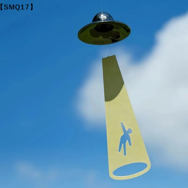 Creative UFO Alien Abduction Wind Chime With Shadow Effect And Glowing Design For Home Balcony Patio Decor Space Fans Gifts【SMQ】