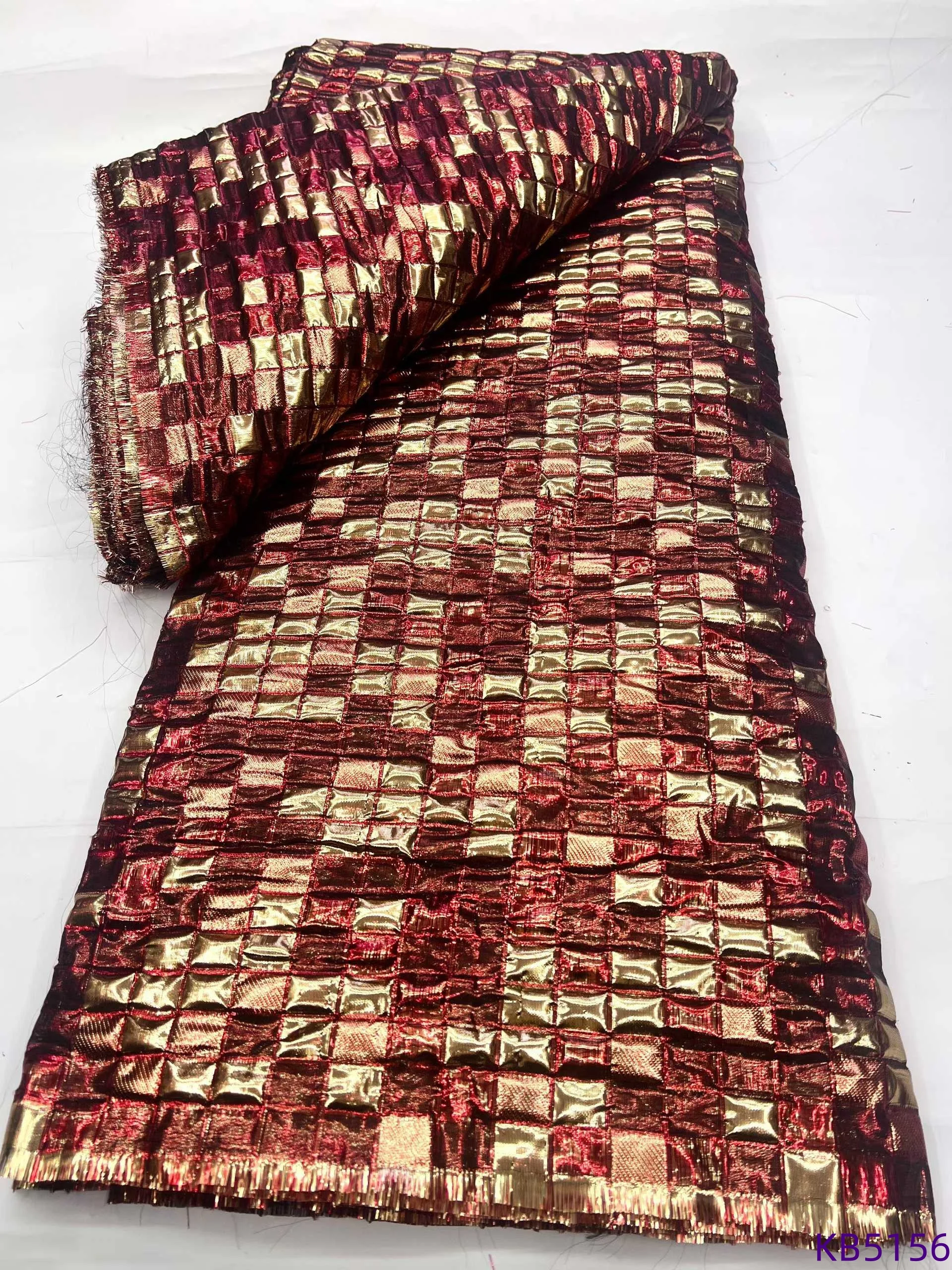 나이지리아 브로케이드 자카드 아프리카 원단 레이스 고품질 2025 튤 레이스 원단 신부용 스팽글 레이스 원단 재봉용 KB5156