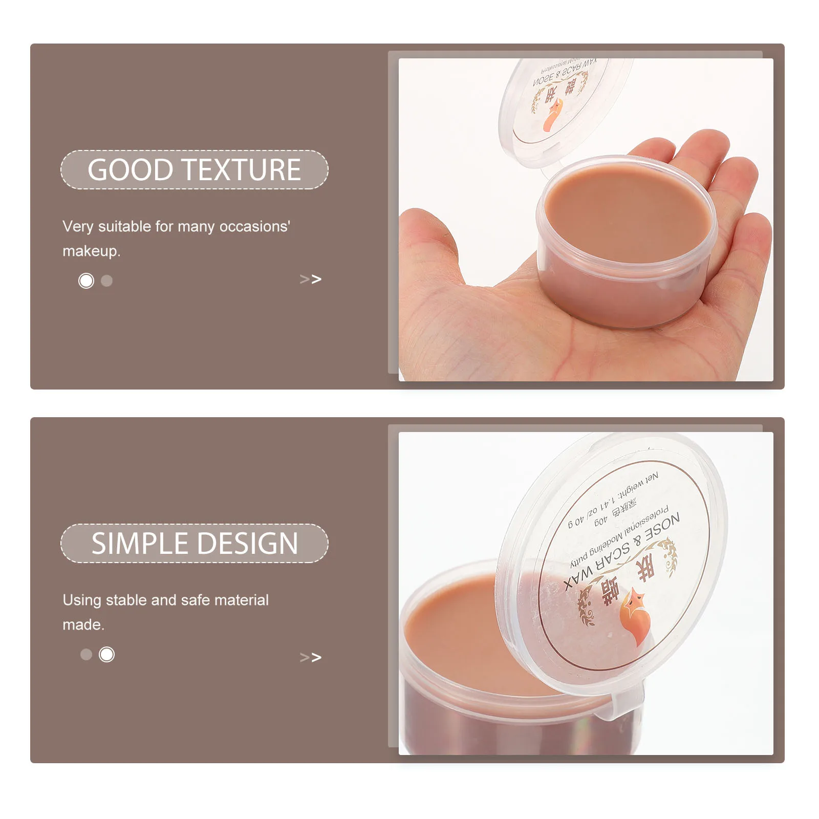 

Professional Fake Scar Skin Wax Halloween Makeup Face Fake Wound Wax Special Effects Party Costume Makeup Accessory