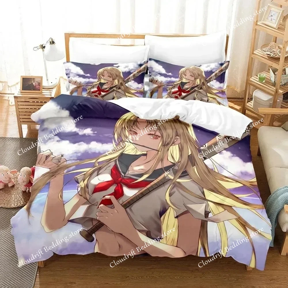 

Комплект постельного белья «Книга друзей Нацумэ» (аниме), 3D-дизайн, полиэстер, наволочки, пододеяльник, декор для дома, подарок, размеры Twin, King, Queen