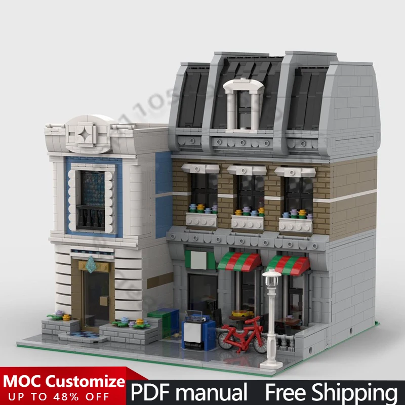 

2933 PCS Building Brick Building Set MOC Customize Modular Building Block Creative Design Educational DIY Boys Festival Toy Gift