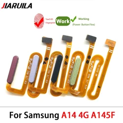 Протестировано для Samsung A14 4G A145F A145P / A14 5G A146F A146P сенсор отпечатков пальцев Главная Кнопка возврата Меню Кнопка гибкий ленточный кабель