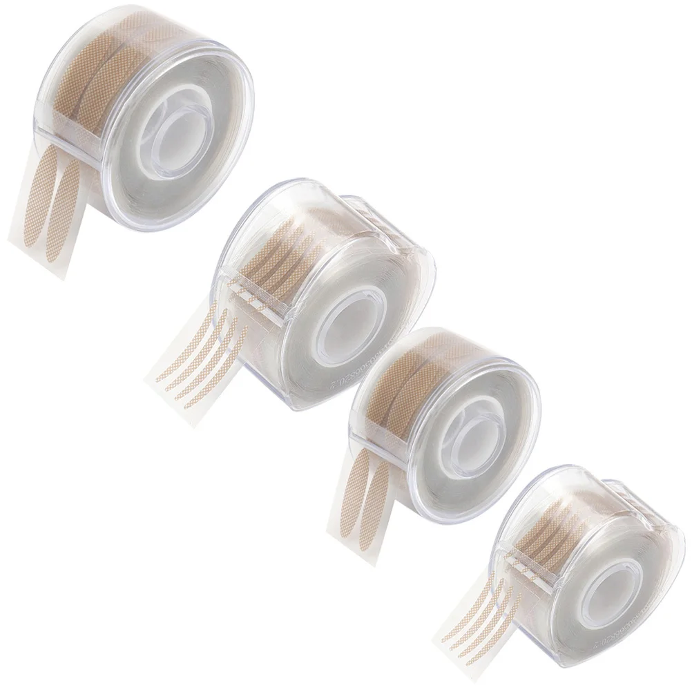 

4 Rolls Adhesive Eyelid Tape Natural Strips for Rounder Brighter Eyes Double Eye Lift Tape Eyelid Strips