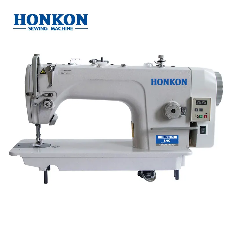 

HONKON HK-8700-D Direct Drive Industrial High Speed Lockstitch Sewing Machine Suitable for Light, Medium of Garment Sewing