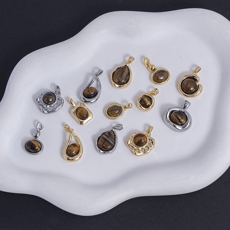 

10 шт./лот DIY микс ювелирных аксессуаров медно-коричневый нерегулярный кулон для браслета-подвески