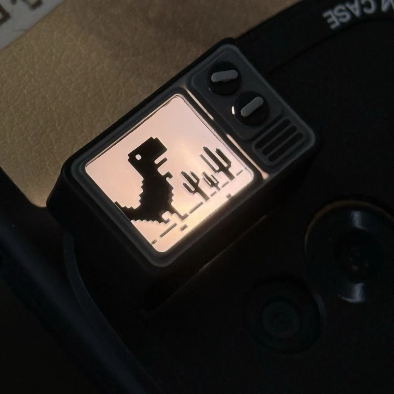 ファッション恐竜テレビキーキャップ光透過パーソナライズされたシングルクリエイティブかわいい樹脂メカニカルキーボードカスタマイズされたESCギフト