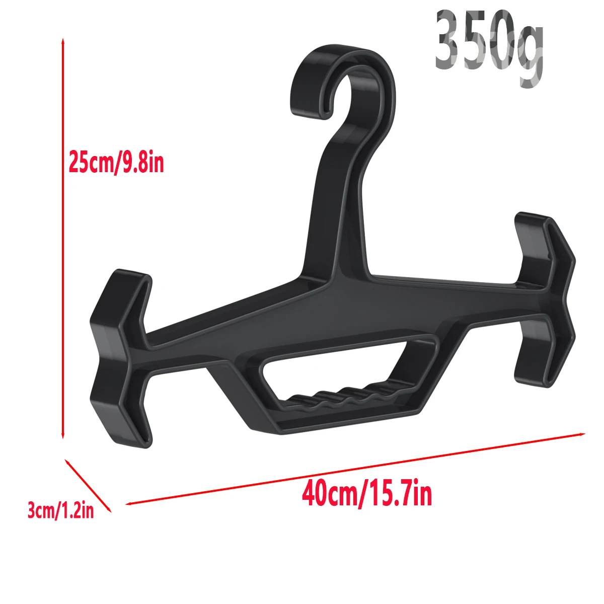 Ultra hard outdoor plastic anti slip hanger for military enthusiasts, ABS multifunctional tactical vest display hanger