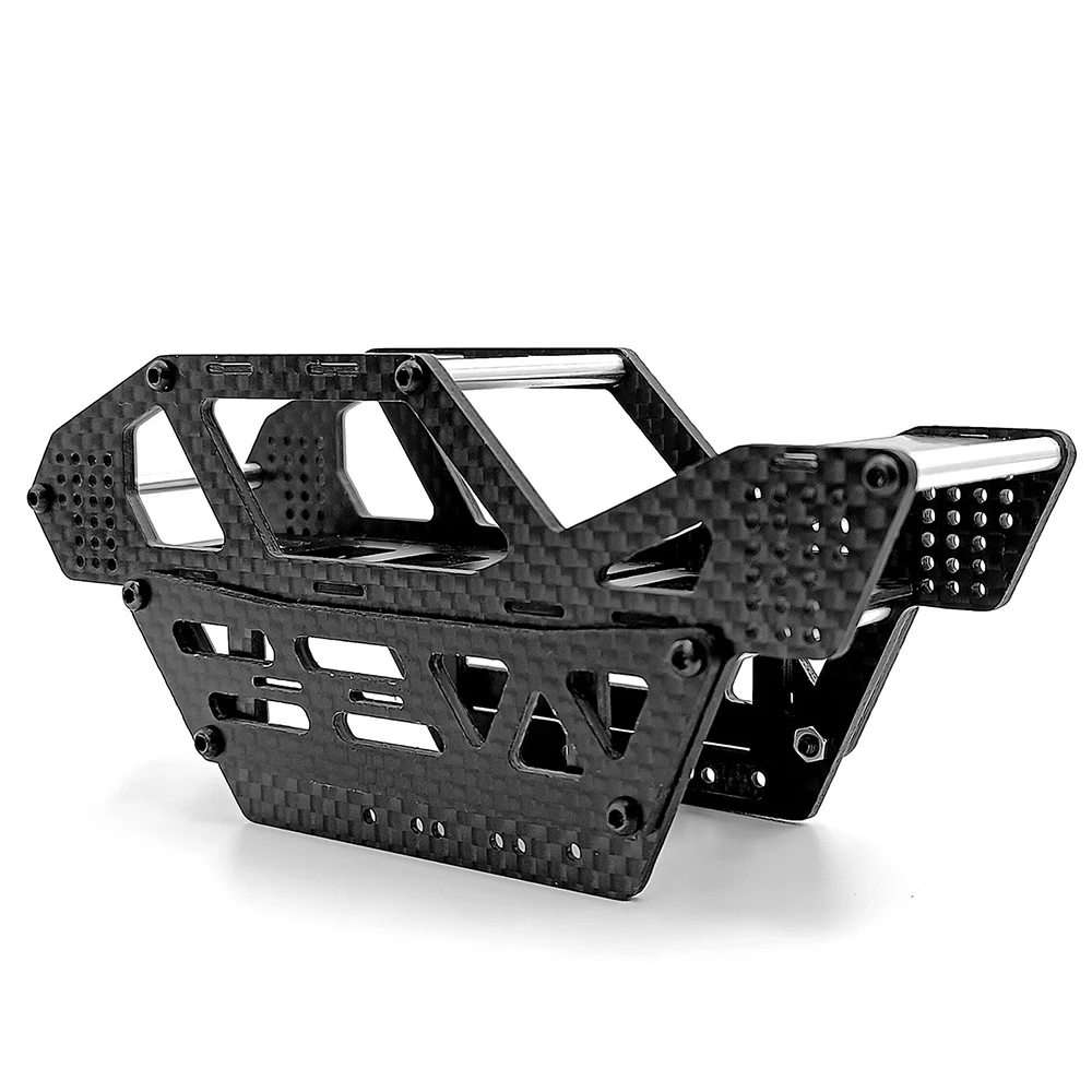 YEAHRUN Carbon Fiber Rock Buggy Frame Roll Cage Body Shell Chassis for 1/24 RC Crawler Car Axial SCX24 Upgrade Parts