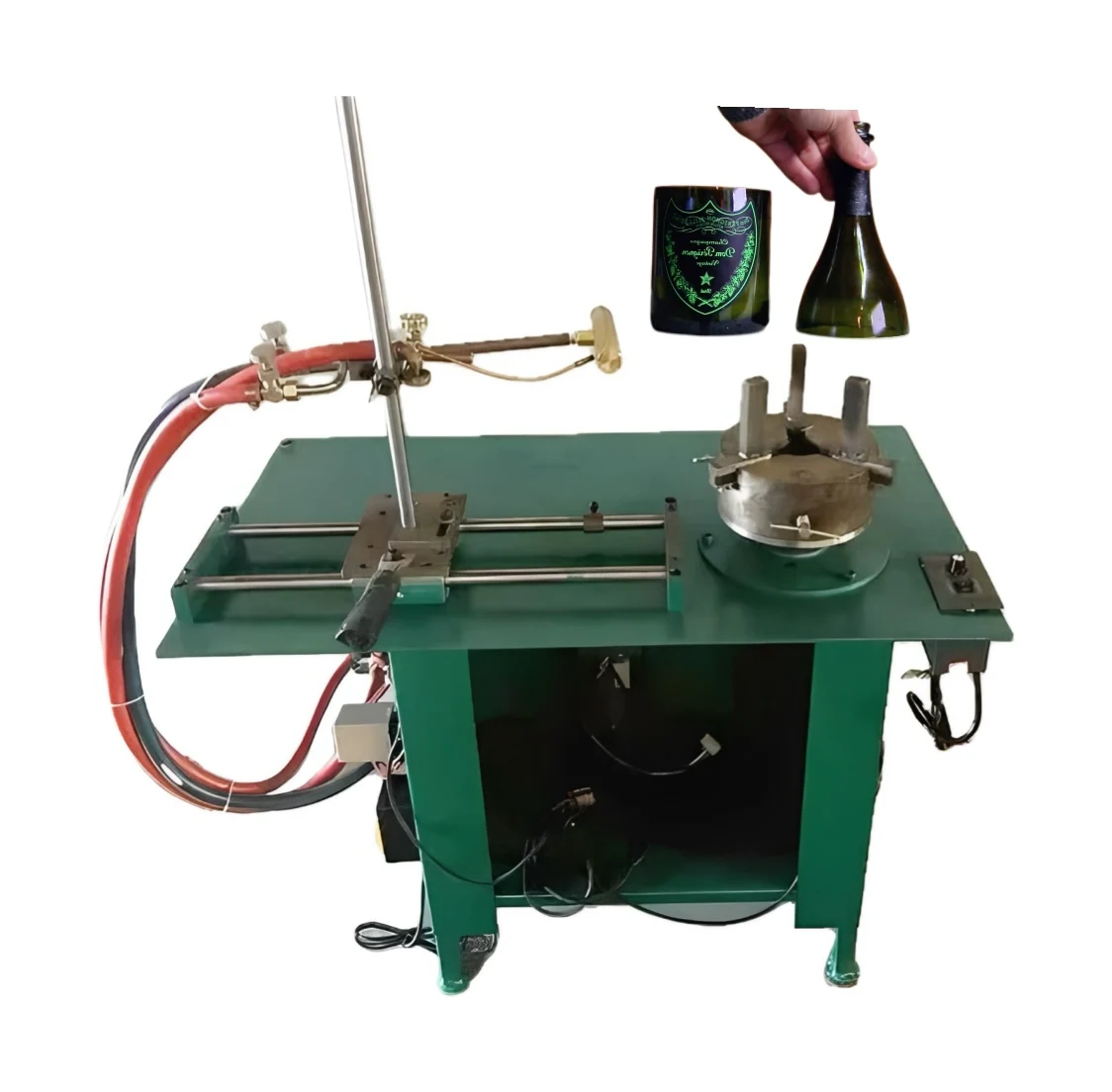 

Mini 30 kg Glass Processing Equipment Easy Operation Top Edge Cutting & Trimming Machine with Core Motor Component Site Service
