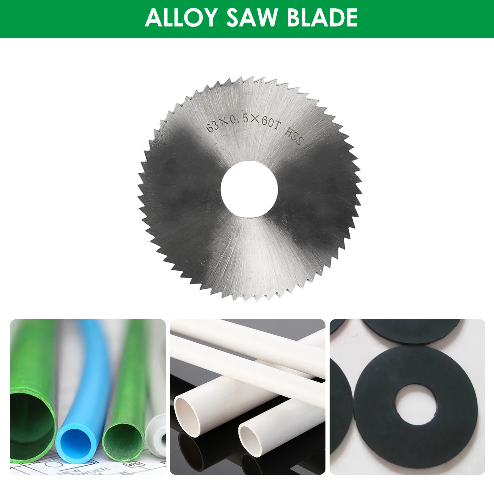 HSS Circular Saw Blade, Alloy Saw Blade, Emery Saw Blade, Resina Blade, Electric Saw Blade, Ferramentas Elétricas, 2.5 ", 63mm