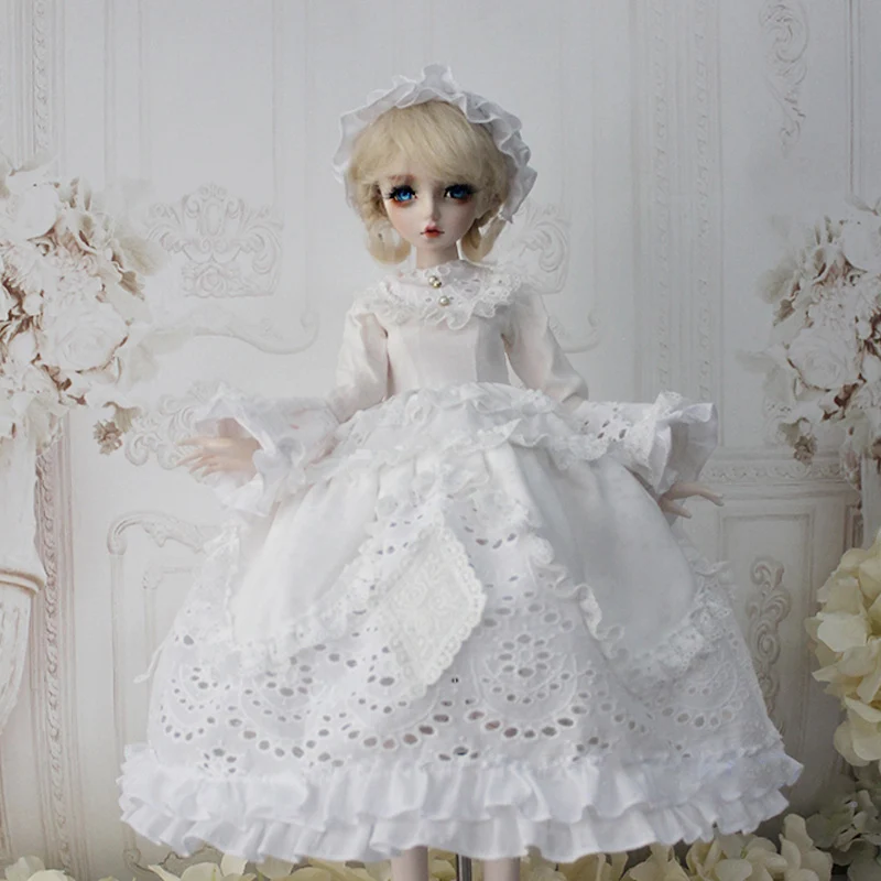 1/4 1/3 Scale BJD Western-Style Long Dress European Palace Retro Lolita Outfit For BJD/SD MSD SD13 Girl Doll Clothes C1685