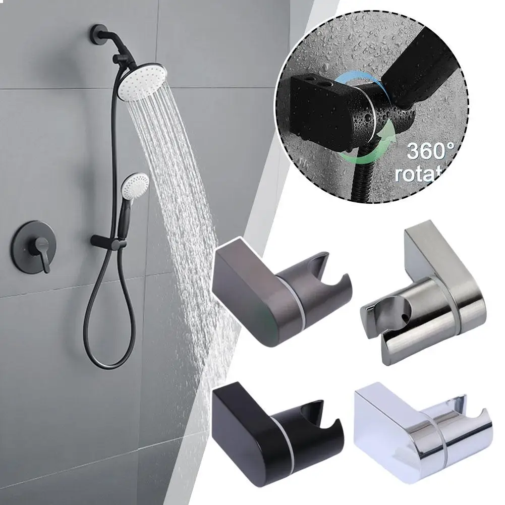 Toilet Shower Fixed Bracket Gun Gray Black Sprinkler Accessories Adjustable Card Holder Base Mount N5q2