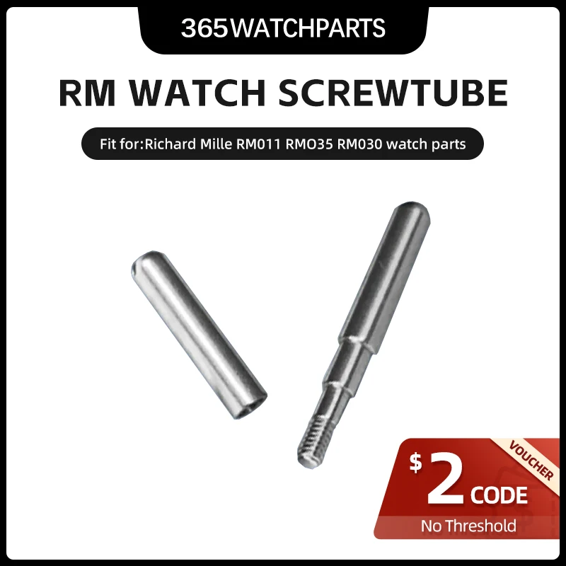 Steel Watch Screw Tube Watch Clasp Screw Lever for Richard Mille RM011 RM035 RM030 Automatic Watch Parts